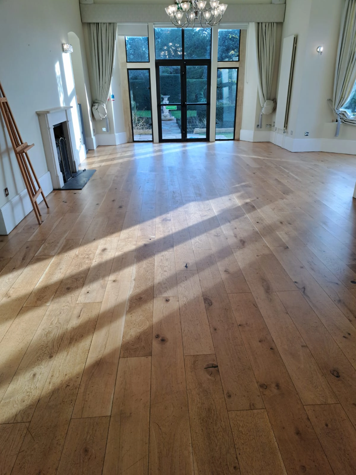 "Office wooden floor restoration services in Gloucestershire"